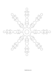If you are cutting these snowflakes out by hand, print the pdf template onto an 8.5 x 11 sheet of white. Free Snowflake Template Easy Paper Snowflakes To Cut And Color
