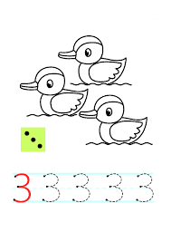 3 Rakami Calisma Sayfasi Okuloncesitr Preschool Faaliyetler Boyama Sayfalari Calisma Tablolari