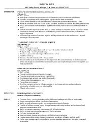 inbound customer service resume samples