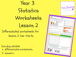 2 statistics bar charts worksheets y3