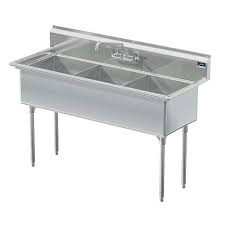 triple bowl stainless steel kitchen sinks