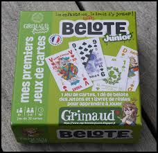 La belote est un jeu de cartes très populaire en france qui se joue à 4 par équipes de 2. L Esprit Vient En Jouant Jeu La Belote Jeux De Cartes Pour Enfants Grimaud Junior
