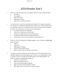 Can be confused with a. Atls Practice Test 1