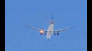 احتراق محرك طائرة القطرية في اسطنبول Qatar Airways After Engine Catches Fire Youtube