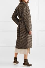 See what it's stella (sunyixin930) has discovered on pinterest, the world's biggest collection of ideas. Nanushka Alamo Belted Houndstooth Wool And Silk Blend Coat In Brown Lyst