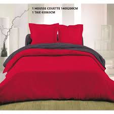 Rentrer chez soi avec une longue journée pleine de travail et retrouver son lit bien dressé, s'y blottir avec à la clé les meilleures housses de couette : Housse De Couette 140x200cm Rouge Gris Fonce 100 Coton Flanelle Avec Rabat 1 Taie 63x63cm Achat Vente Housse De Couette Seule Cdiscount
