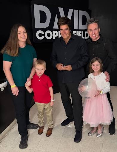 The Copperfield Couple's kids finally got to see @copperfield at both  performances on Sunday! When we look at our family, we always think about  David, as Madison and our own little David