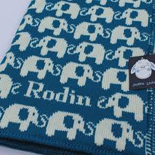 Buttersocth blankees, personalized blankets for your little loved one. Personalised Knitted Elephant Baby Blanket Elephant Baby Blanket Knitted Baby Blankets Baby Blanket