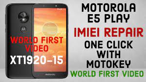 Busca la aplicación device unlock que debe estar en la carpeta de . Motorola E5 Play Xt1920 15 Imei Repair With Motokey Tool One Click Without Root World First Video Youtube
