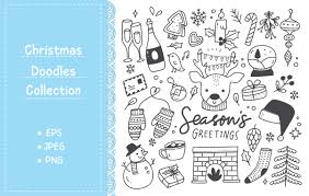 Download Set Of Christmas Design Element Doodle Graphic By Big Barn Doodles Creative Fabrica SVG Cut Files
