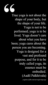 Yogalex Fb Com Nevergiveupyoga Quote Pinstamatic True Yoga Is Not About The Shape Of Your Body But The Shape Of You True Yoga Yoga Quotes Yoga Mindfulness