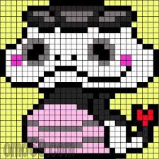 妖怪ウォッチアイロンビーズ ツチノコパンダ003 Jpg 411 411 Perles Hama Point De Croix Perle A Repasser Modeles
