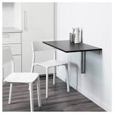 Bjursta Wall Mounted Drop Leaf Table Brown Black Ikea In 2020 Drop Leaf Table Leaf Table Drop Down Table