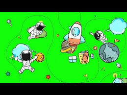 Free Motion Graphic Background Kids Children Space Astronaut Loop Video Cartoon No Copyright Youtube Astronauts In Space Cool Cartoons Cartoon