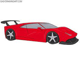 There is a total of six horizontal lines, these lines will help keep you steady handed and draw the outline of the car much easier. How To Draw A Ferrari Easy Drawing Art