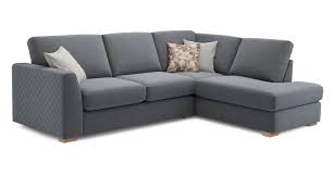 Sofas and couches by ashley homestore from the lastest styles of sleeper sofas to tufted leather couches, ashley homestore combines the latest trends with technology to give you the very best living room furniture. Dfs Eleanor Graphite Fabric Foam Left Arm Facing Open End Corner Sofa 166696 Corner Sofa Units Corner Sofa Living Room Corner Sofa