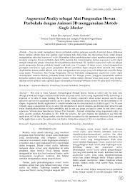 Pada tahun 2015 bulan september, penulis membuat skripsi demi memenuhi syarat sarjana (s1). Pdf Augmented Reality Sebagai Alat Pengenalan Hewan Purbakala Dengan Animasi 3d Menggunakan Metode Single Marker