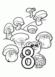 Number 8 Coloring Pages For Preschoolers Counting Numbers Printables Free Wuppsy Com Numbers For Kids Coloring Pages For Kids Coloring Pages Inspirational