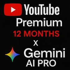 獨家】YouTube Premium 12個月+Gemini Pro -Google Gemini