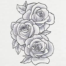 Sumptuous Urban Threads Unique And Awesome Embroidery Designs Rose Drawing Tattoo Roses Drawing Flower Drawing