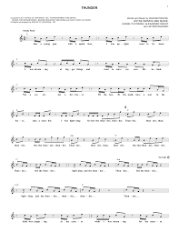 Imagine dragons lyrics whatever it takes falling too fast to prepare for this tripping in the world could be dangerous. Imagine Dragons Thunder Sheet Music Download Pdf Score 189414