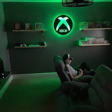 Led Lighted Xbox Controller Wall Art Video Game Art Game Room Decor Sign Gift Xbox 360 Rgb Color Ch Game Room Decor Video Game Room Design Small Game Rooms