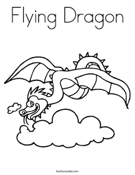 Show your kids a fun way to learn the abcs with alphabet printables they can color. Flying Dragon Coloring Page Twisty Noodle