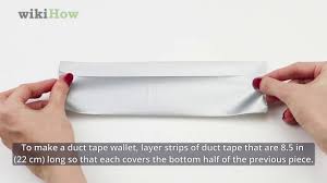 Repeat with the other two pieces. How To Make A Duct Tape Wallet With Pictures Wikihow
