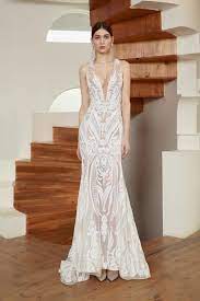 Ester V Neck Gown Bronx And Banco Wedding Dresses Atlanta Short Wedding Dress Bridal Gowns