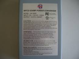 Wfco 65 amp power converter. Wfco 9865 65 Amp Deckmount Converter Charger