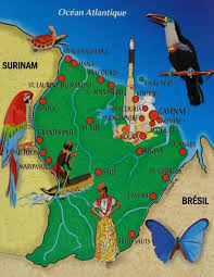 La Guyane Carte De Guyane France Geographie