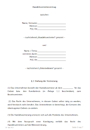 Nebenabrede zum bauvertrag muster : Vertrage Und Muster Fur Handelsvertreter Sofort Zum Download