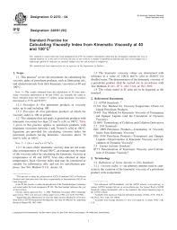 Calculating Viscosity Index From Kinematic Viscosity At