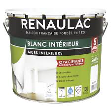 Check spelling or type a new query. Peinture Blanc Interieur Murs Et Plafonds Blanc Satin 10 L Renaulac Particulier