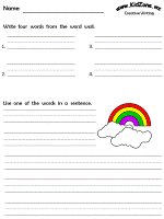spring creative writing worksheets