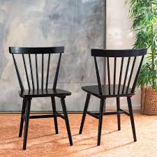 Spindle Windsor Back Side Chair Black Dining Chairs Farmhouse Dining Chairs Dining Chair Set
