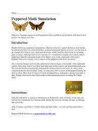 Peppered moth simulation at peppermoths.weebly.com data and analysis read the background information and answer the questions as you go. Peppered Moth Simulation Evolutionary Biology Biological Evolution