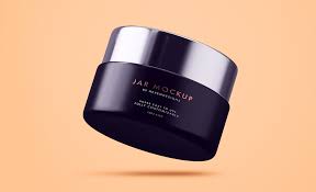 Clear glass cosmetic jar mockup. Cosmetic Cream Jar Mockup Mockup World