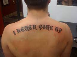 65 small tattoos for women tiny tattoo design ideas. Boy Tirol87 I Never Give Up Tattoos Von Tattoo Bewertung De