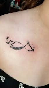 Anker Und Feder Infinity Tattoo Today Pin Trendy Tattoos Infinity Tattoo Designs Tattoos For Women
