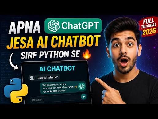Python se ChatGPT jaisa AI Chatbot kaise banaye 😱 | Full Tutorial 2026 🔥