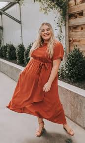 Get 5% in rewards with club o! Kristine Author At Trendy Curvy Rust Dress Rust Color Dress Plus Size Outfits