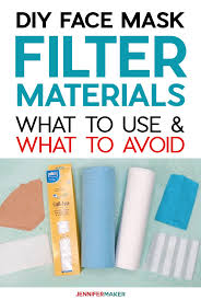 Diy Face Mask Filter Materials What To Use What To Avoid Jennifer Maker Easy Face Mask Diy Diy Face Mask Face Mask