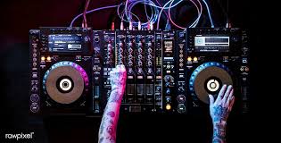 Download Premium Image Of Dj Playing Music At Sound Mixer In Night Club Dj Night Club Edm Music