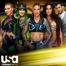 Rhea Ripley Shotzi Blackheart Def Aaliyah Mercedes Martinez W Robert Stone Women S Wrestling Wwe Wrestler
