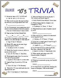 Perhaps it was the unique r. 70 S Trivia 70s Party Theme Trivia Trivia Questions And Answers