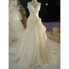 Cream Satin Wedding Dress Liked On Polyvore Featuring Dresses And Wedding Dresses Wedding Dresses Satin Wedding Dresses Satin Wedding Dress