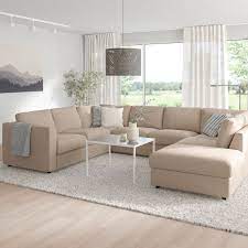 Vimle Sectional 6 Seat With Open End Tallmyra Beige Ikea U Shaped Sofa Sectional Sleeper Sofa Cozy Sofa