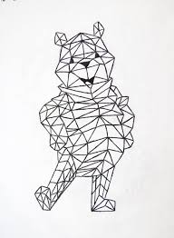 Geometric fox~ geometric bear~ whimsical wall decor~ woodland wall decor~ woodland animals~ nursery decor~ geo animal~ rustic metal wall art. Pin By Maarit Karppila On 1 Geometric Drawing Geometric Art Animal Book Art Drawings