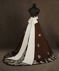 Love This But Not Sold On The Halter Top Brown Wedding Dress Brown Bridesmaid Dresses Unusual Wedding Dresses